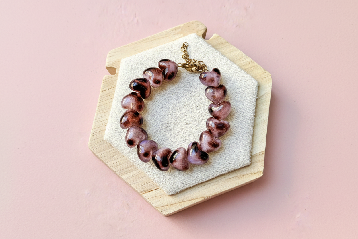 Bijou 9 — fond rose poudré