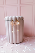 Boucles coquillage doré cristal transparent