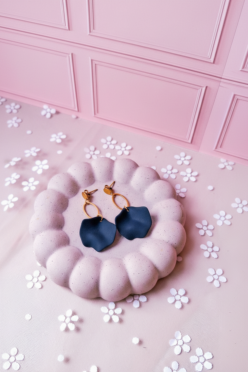 Boucles d'oreilles Black Velvet