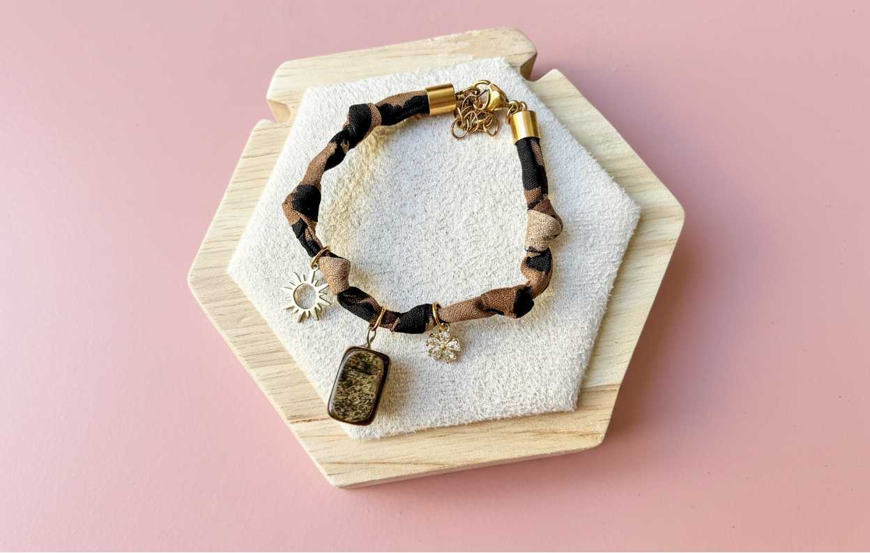 Bracelet 1 — fond rose poudré v2