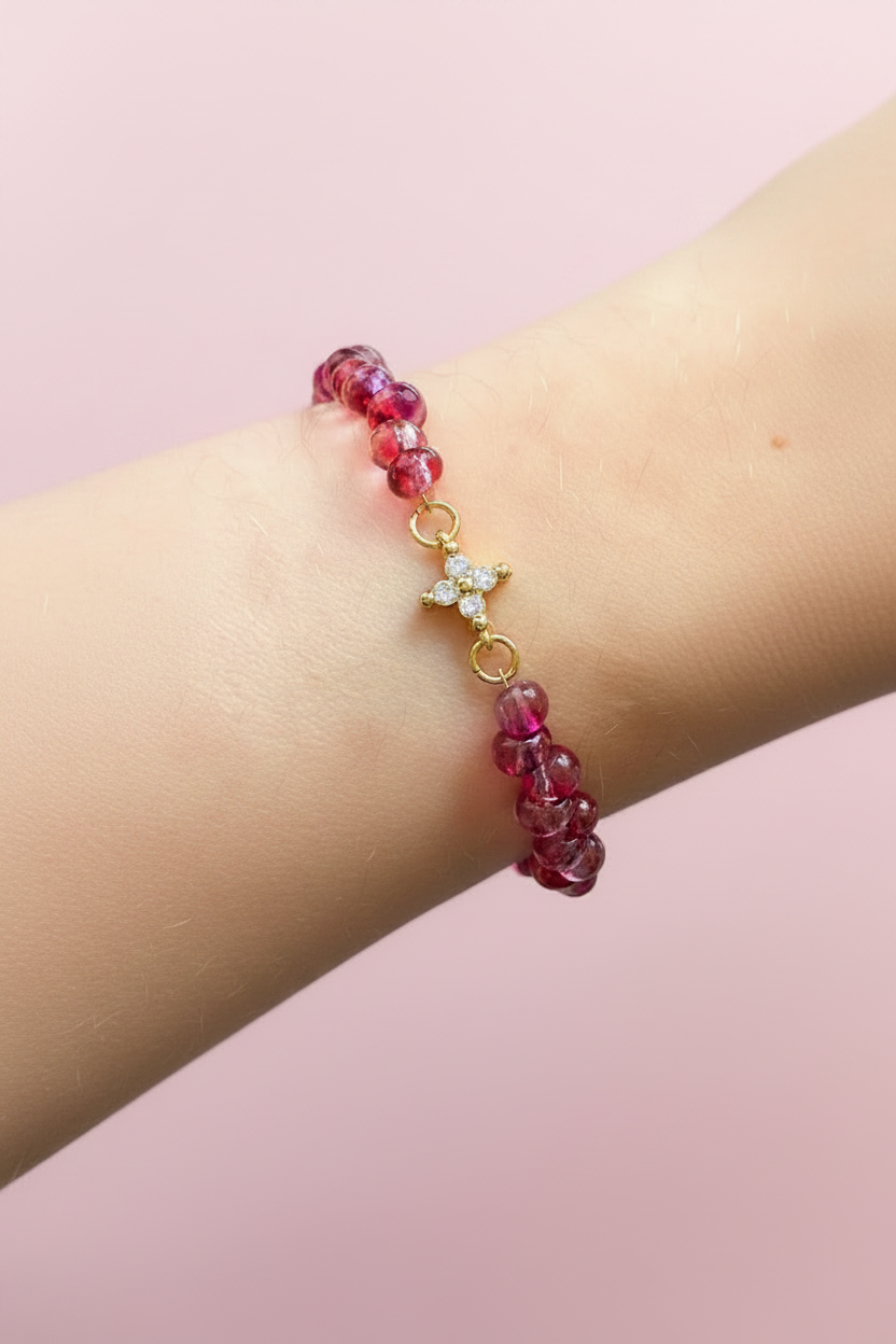 Bracelet Lisy rose lissage intensifié