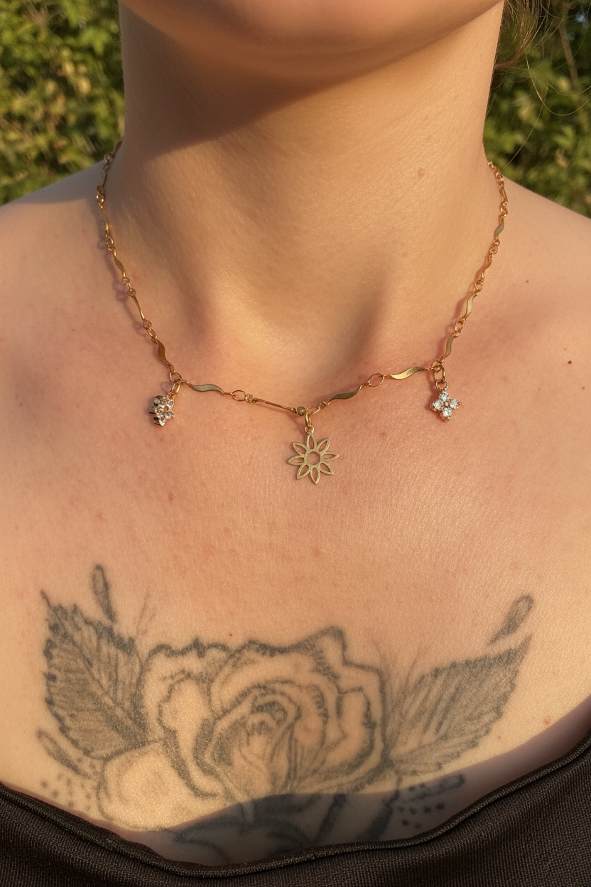 Choker avec fond ensoleillé - version 2