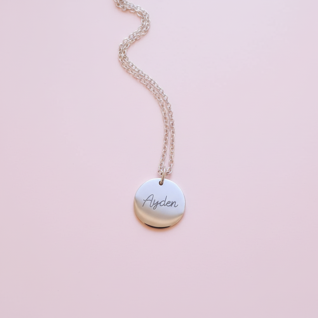 Collier Ayden complet fond rose poudré